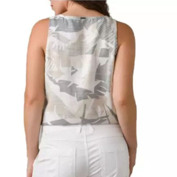 prAna McKenzie tie front camo Tank Top - Picture 2 of 5